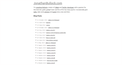 Desktop Screenshot of jonathanbullock.com
